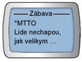 Ukázka SMS Info kanálu Zábava