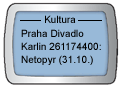 Ukázka SMS Info kanálu Kultura