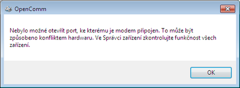modem - chyba