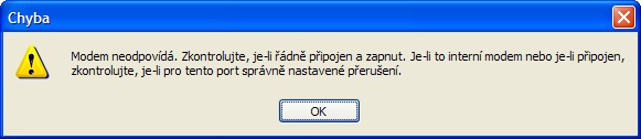 Chybová hláška