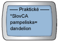 Ukázka SMS Info kanálu Slovníček