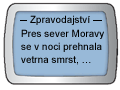 Ukázka SMS Info kanálu Zpravodajství