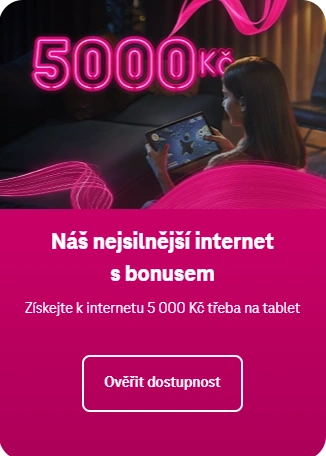 Fotografie produktu Pevný internet se slevou 5000 Kč.
