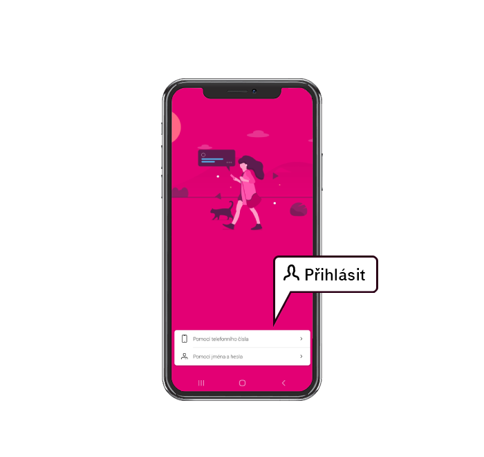 Přihlášení v mobilní aplikaci Přihlášení v mobilní aplikaci