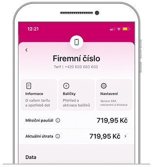 Aplikace Můj T-Mobile