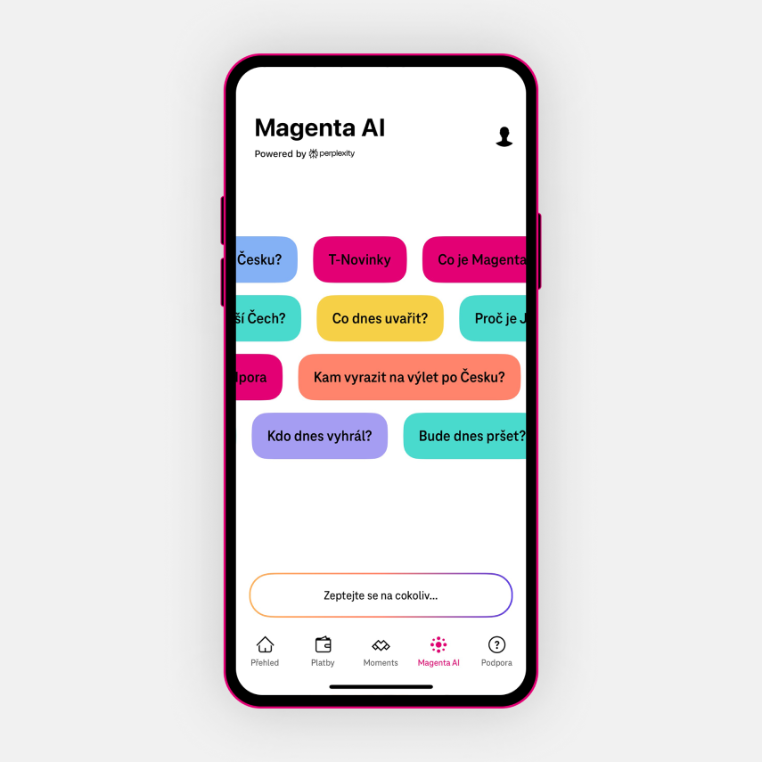 Magenta AI v mobilu