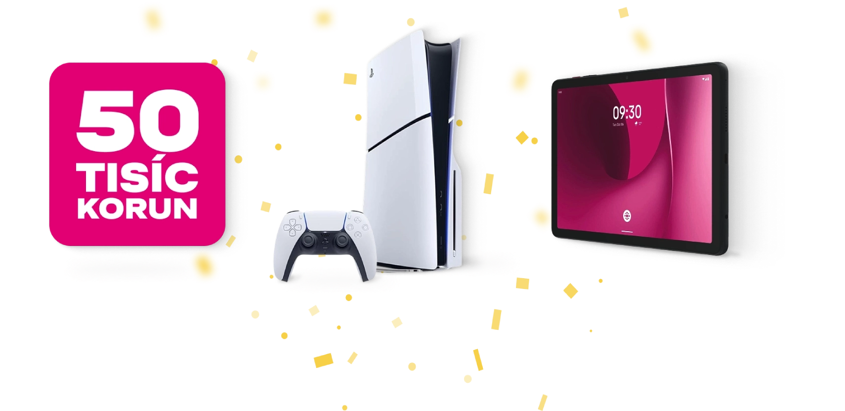 50 000 Kč, PlayStation 5 Slim, T Tablet 2