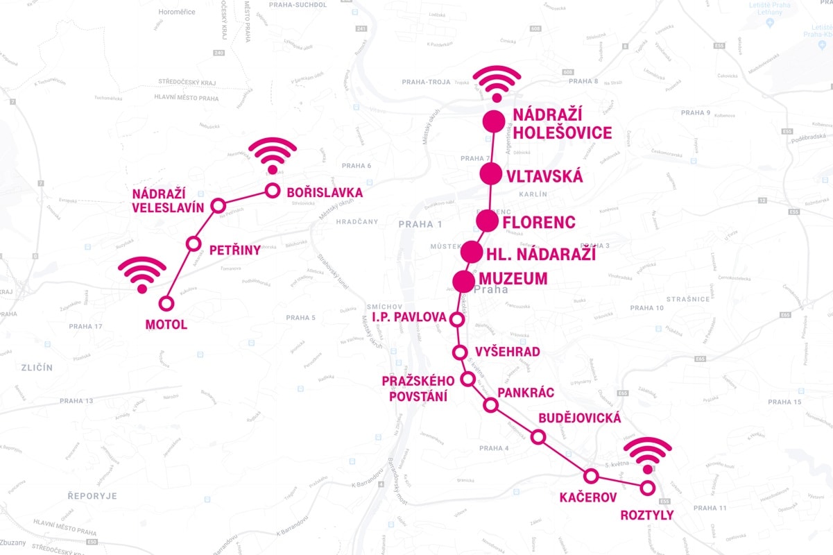 Článek: Internetové pokrytí v pražském metru se rozrůstá - náhled
