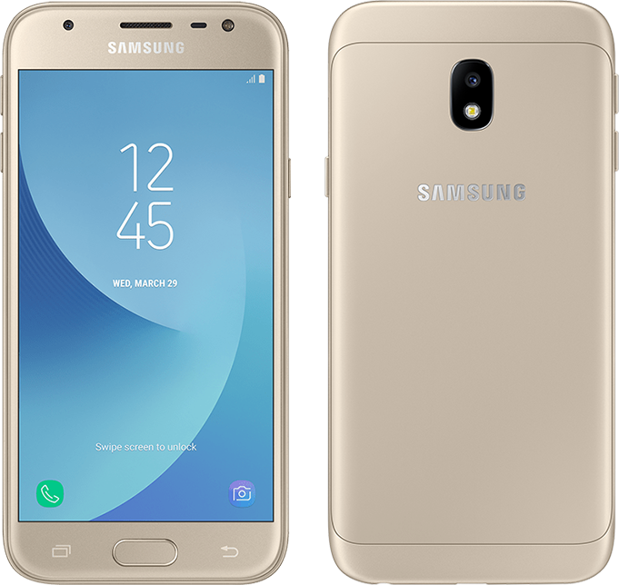 Samsung Galaxy J3 zlatý